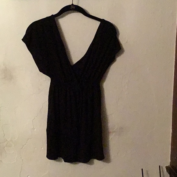 Black , back tie blouse - Picture 2 of 3